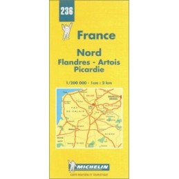 Michelin Map 236 Nord: Flandres, Ar... by Michelin Travel Publ Sheet map, folded