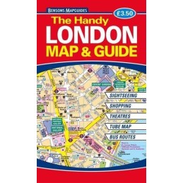 The Handy London Map and Guide by Bensons MapGuides Book