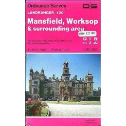 Landranger Maps: Mansfield, Worksop and ... by Ordnance Survey Sheet map, folded