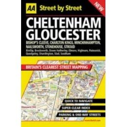 AA Street by Street Cheltenham, Gloucester Paperback Book