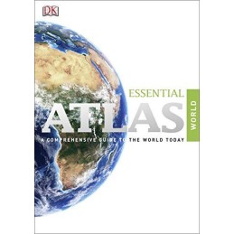 Essential Atlas of the World (World Atlas) by DK Hardback Book Fast