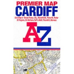 A-Z Premier Cardiff Street Map by Geographers A-Z Map Company Sheet map, folded