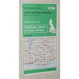 Pathfinder Maps: Lewes and East Hoathly ... by Ordnance Survey Sheet map, folded