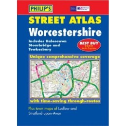 Philips Street Atlas Worcestershire: Pocket by Philips Maps Paperback Book The