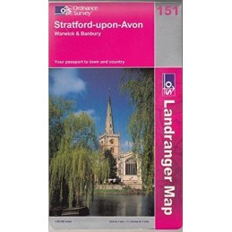 Stratford-upon-Avon, Warwick and Banbury... by Ordnance Survey Sheet map, folded