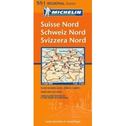 Michelin Map 551 Regional. Suisse N..., Michelin Public
