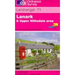 Lanark and Upper Nithsdale Area by Ordnance Survey Sheet map, folded Book The