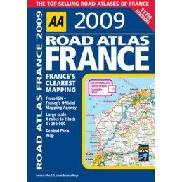AA Road Atlas France (AA Atlases and Maps) by AA Publishing Spiral bound Book