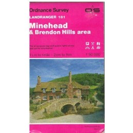 Landranger Maps: Minehead and Brendon Hi... by Ordnance Survey Sheet map, folded