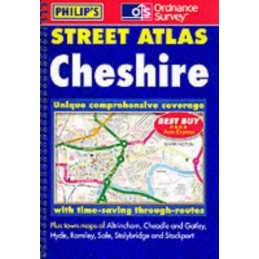 Street Atlas Cheshire: The Definitive Cheshire... by Britain, Great Spiral bound