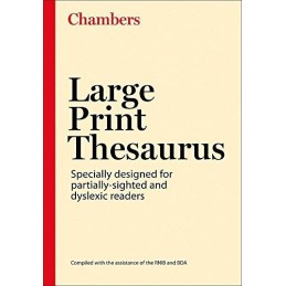 Chambers Large Print Thesaurus, 2nd edition by (Ed.), Chambers Hardback Book The