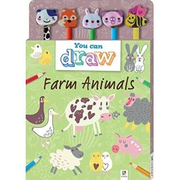 You Can Draw: Farm Animals 5-Pencil Set