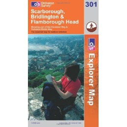 Scarborough, Bridlington and Flamborough... by Ordnance Survey Sheet map, folded