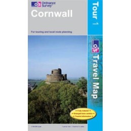 Cornwall (OS Travel Map - Tour Map): She... by Ordnance Survey Sheet map, folded