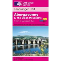 Abergavenny and the Black Mountains (Lan... by Ordnance Survey Sheet map, folded