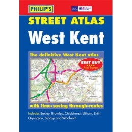 Philips Street Atlas West Kent: Pocket by Philips Maps Paperback Book The