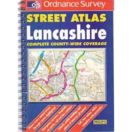 Ordnance Survey Lancashire Street Atlas (OS / Philips street at... Spiral bound