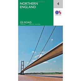 OS Road Map 4 Northern England by Ordnance Survey Book