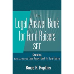 Legal Answer Book for Fund-Raisers Set, Set Contains: First a... - 9780471226222
