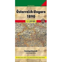 Austria - Hungary 1890 Facsimile Historic Map 1:1 500 000 - 9783707912722