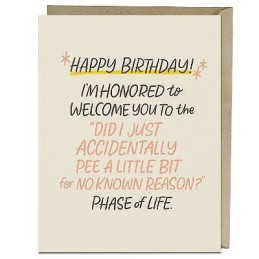 6-Pack Em & Friends Accidentally Pee Years Old Birthday Cards - 9781642464320