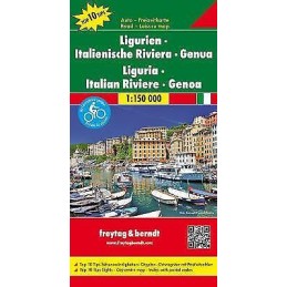 Liguria - Italian Riviera - Genoa Road Map 1:150 000 - 9783707915174